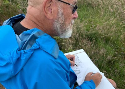 Richard Foster sketching